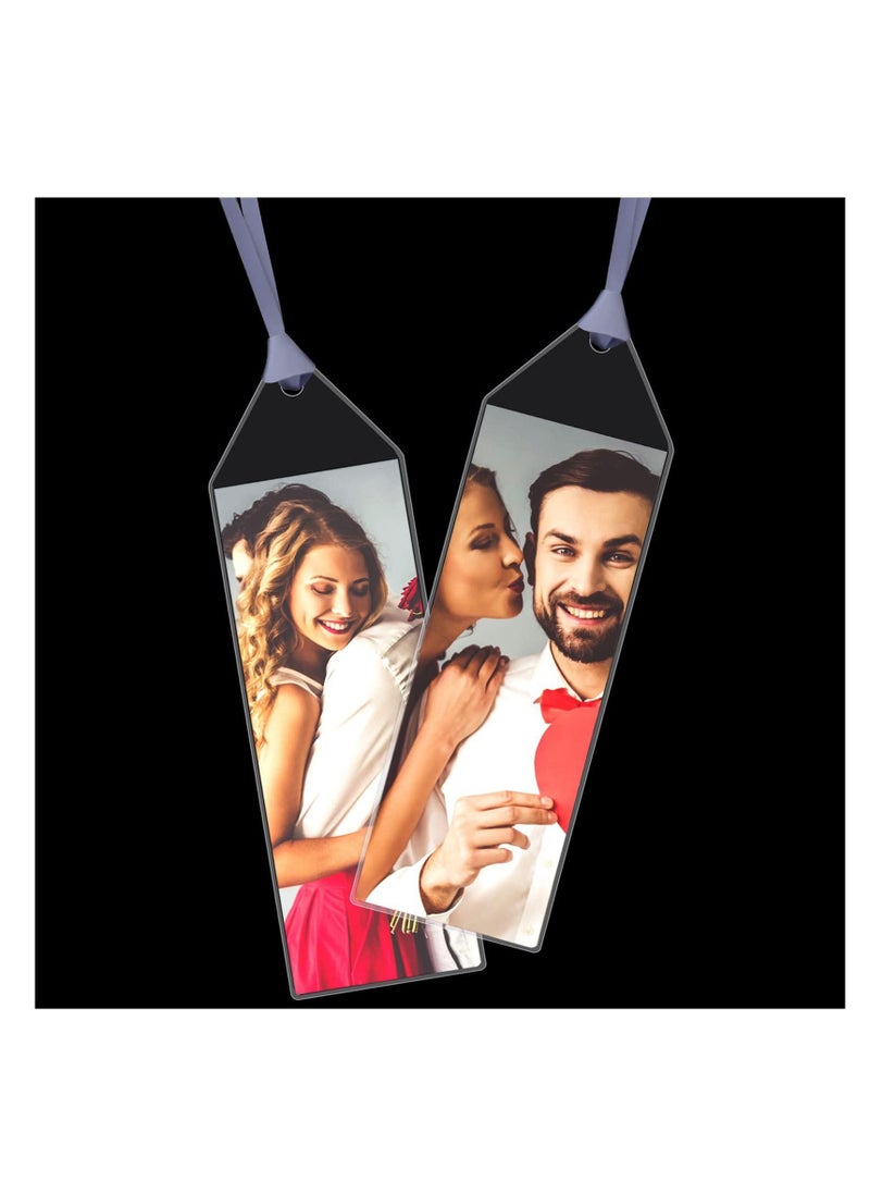 Excefore Plastic Bookmark Sleeves, Photo Booth Sleeves, 2-1/4 x 6-1/4 Inches Picture Strip Sleeves, Suitable for 2 x 6 Inches Vinyl Photo Strips for Valentine's Day Gift and Wedding(25Pcs)  - Image 5