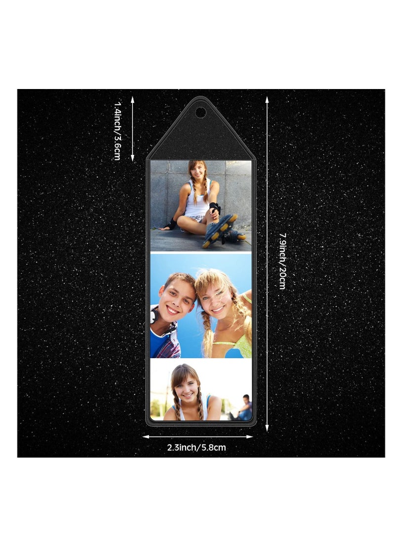 Excefore Plastic Bookmark Sleeves, Photo Booth Sleeves, 2-1/4 x 6-1/4 Inches Picture Strip Sleeves, Suitable for 2 x 6 Inches Vinyl Photo Strips for Valentine's Day Gift and Wedding(25Pcs)  - Image 3