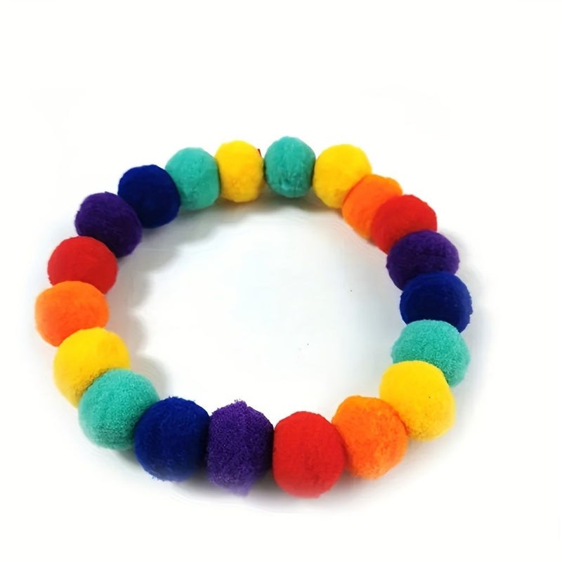Set Of 2 Multicolor Ball Collars For Dogs Cats Various Sizes Style Pet Necklaces - Image 5