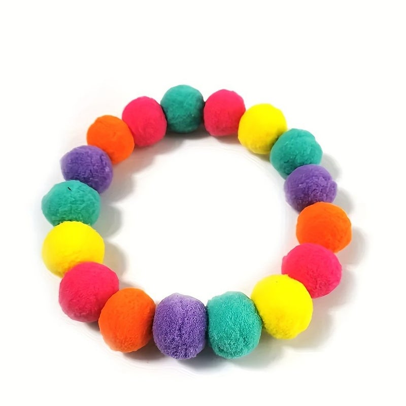 Set Of 2 Multicolor Ball Collars For Dogs Cats Various Sizes Style Pet Necklaces - Image 4