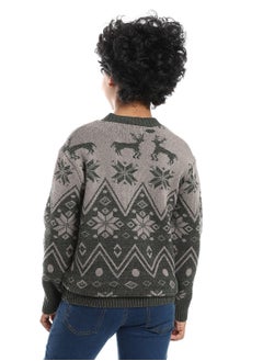 Caesar Wool Boys Pullover With Multi Design  - Image 4