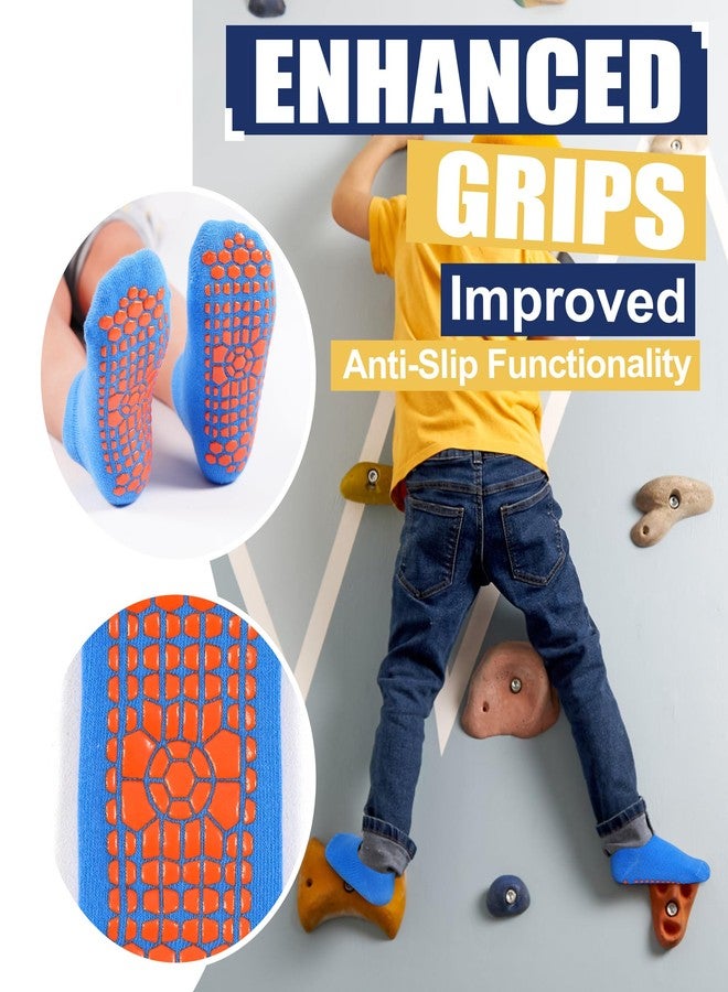 Tphon Non Slip Kids Trampoline Socks with Grippers for Toddler Children - Anti Skid Grip Socks for Boys & Girls - Image 2