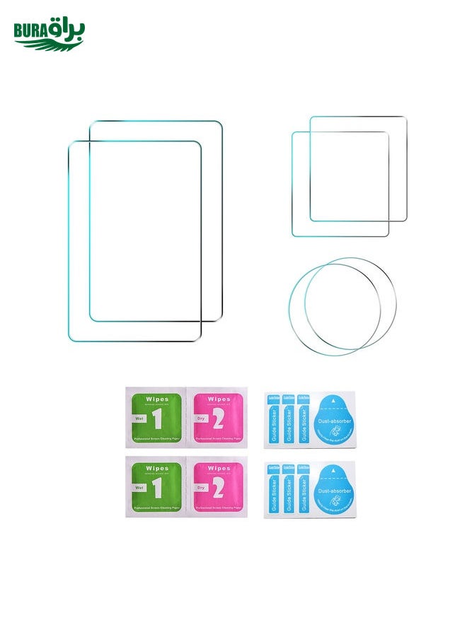 BURAQ - For DJI Osmo Action 3 2pcs STARTRC 3-in-1 Lens Front and Back Screen Tempered Glass Film - Image 1