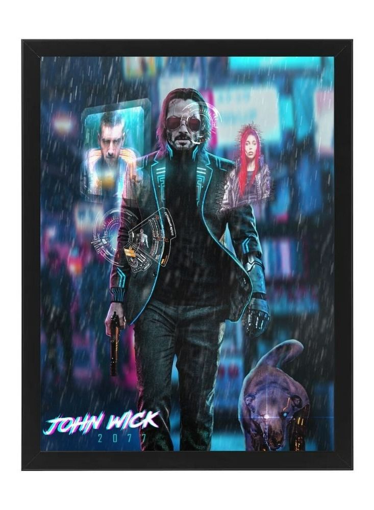 RKN Wall Art Poster Frame John Wick 21X30 cm - Image 2
