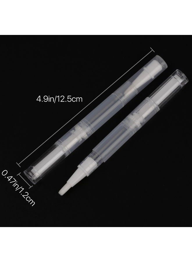 AyeVision SUEIANNMN 20Pcs Transparent Twist Pens,3ml Nail Twist Pens Empty Transparent Nail Oil Pen with Brush Empty Cuticle Oil Pen Cosmetic Container Pen for Lip Gloss Eyelash Growth Liquid - Image 5