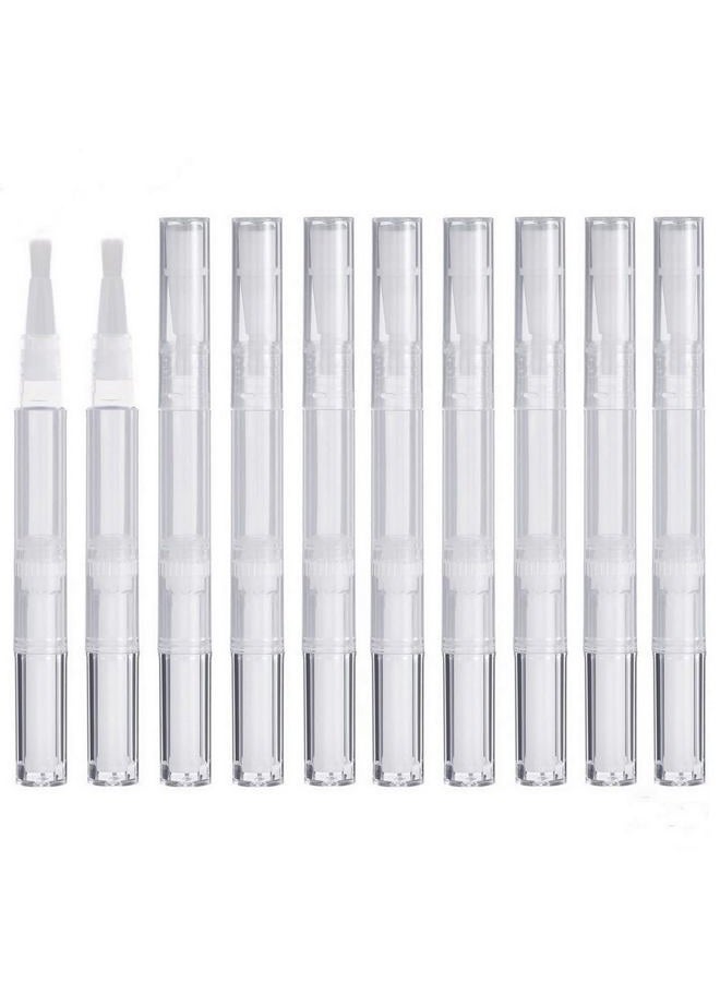 AyeVision SUEIANNMN 20Pcs Transparent Twist Pens,3ml Nail Twist Pens Empty Transparent Nail Oil Pen with Brush Empty Cuticle Oil Pen Cosmetic Container Pen for Lip Gloss Eyelash Growth Liquid - Image 1