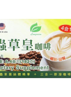 Longreen 4 in 1 Cordyceps Coffee 10 Sachets 0.64 oz (18.2 g) Each 
