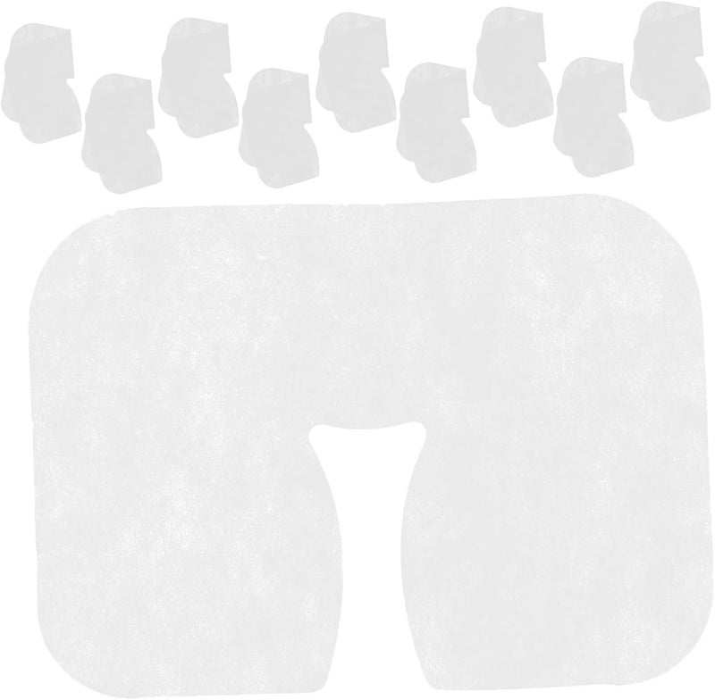 100pcs Towel Massage Face Pillow Covers Spa Massage Bed Accessory Soft Microfiber Beauty Supplies - Image 1