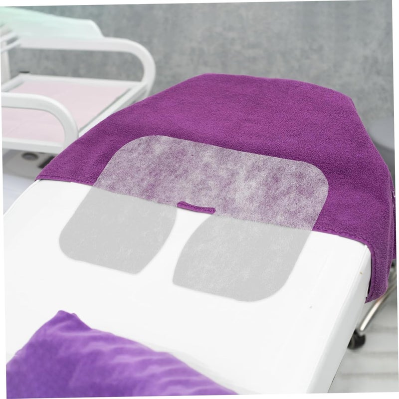 100pcs Towel Massage Face Pillow Covers Spa Massage Bed Accessory Soft Microfiber Beauty Supplies - Image 5