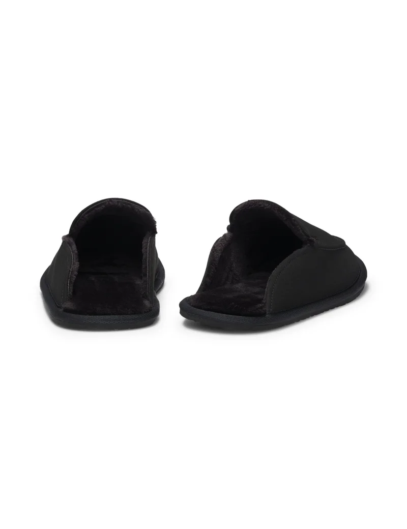 BOSS Microfibre slippers with rubber sole