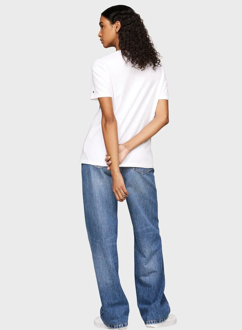 TOMMY HILFIGER Crew Neck Logo T-Shirt