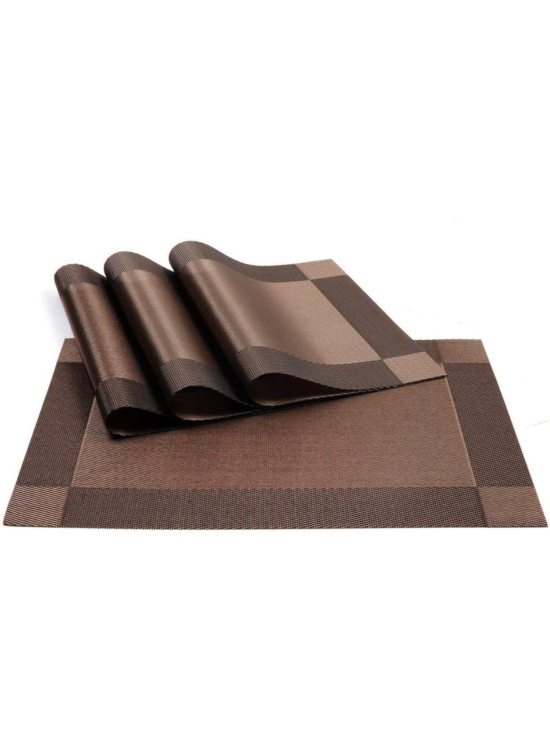 Krishn Kunj KRISHN KUNJ Colorful Placemats for Dining Table HeatResistant NonSlip Washable Table Mats Durable and StainResistant Decorative Place Mats for Kitchen Home and Party Table Dcor 4  - Image 1