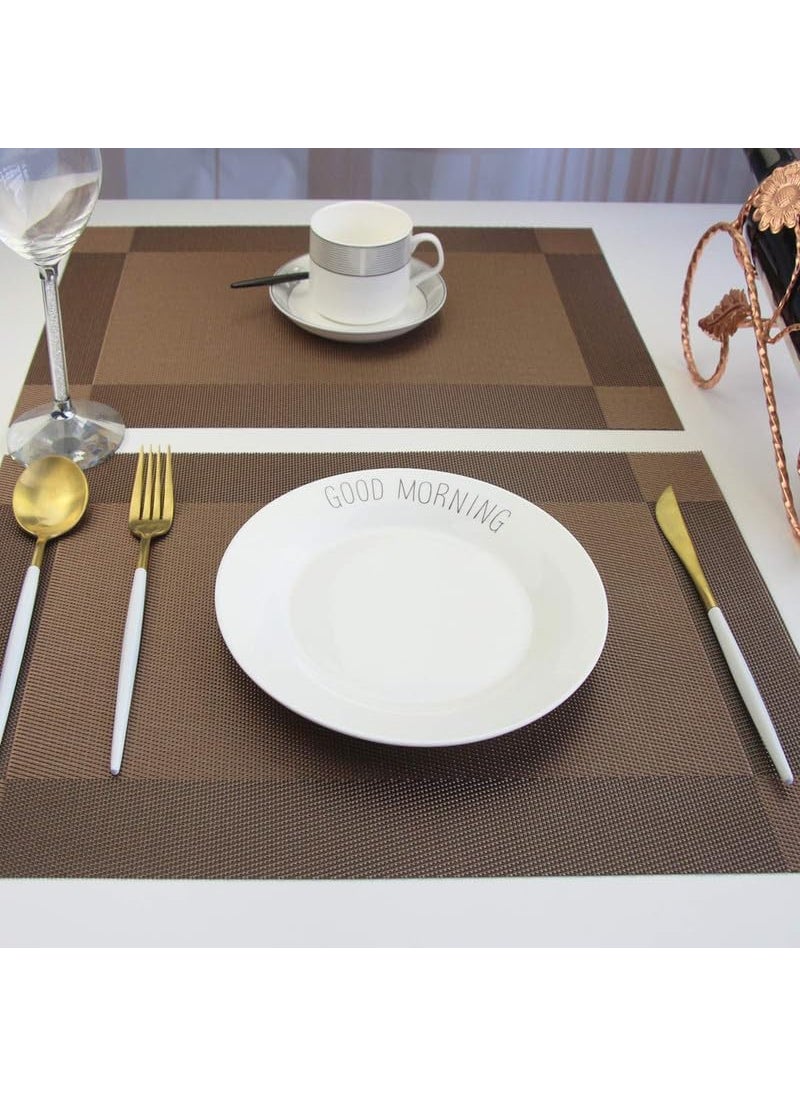 Krishn Kunj KRISHN KUNJ Colorful Placemats for Dining Table HeatResistant NonSlip Washable Table Mats Durable and StainResistant Decorative Place Mats for Kitchen Home and Party Table Dcor 4  - Image 4