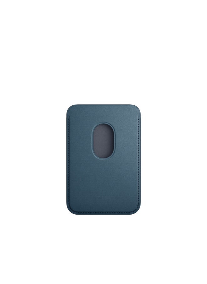 Generic - Magsafe Magnetic Card Bag Animation For Iphone 15 Fine Woven Twill Card Case For Iphone15 Fine Cloth Pattern Phone Card Bag-Color:Black And Gray [12/13/14/15 Series Universal Animation]-Applicable Models:Carton Packaging [with Logo] - Image 1