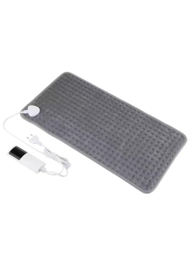 SKY-TOUCH Electric Heating Pad with Auto-Off and 9 Temperature Levels, Machine Washable Sky-Touch Back, Neck, Shoulder and Abdominal Heating Pad, 30 x 60 cm, Gray - Image 1