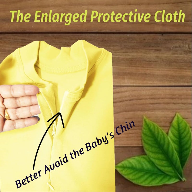 MammaChamp Zipper Swaddle POD Sleeping Bag Blankets Wrap Sack for Newborn Infant Baby 0-3 Months (Pack-of 2) (Yellow + Brown) - Image 4