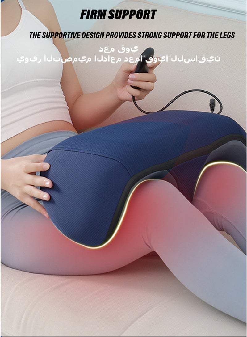 هالامين جهاز تدليك كهربائي للقدمين مزود بخاصية التسخين - جهاز تدليك للساقين والذراعين يعمل باللف والعجن لتخفيف الألم وتحسين الدورة الدموية - شدة قابلة للتعديل، تدليك بالضغط، جهاز تحكم عن بعد - خفيف الوزن للاستخدام المنزلي والمكتبي - Image 4