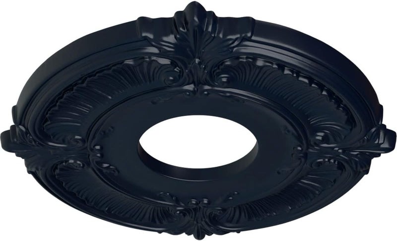 Ekena Millwork CM12ATMDF Attica Ceiling Medallion (Fits Canopies up to 3 1/2"), Hand-Painted Midnight Dream - Image 2