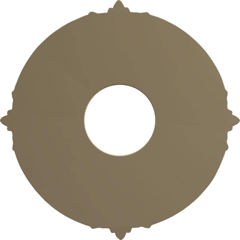 Ekena Millwork CM12ATMDF Attica Ceiling Medallion (Fits Canopies up to 3 1/2"), Hand-Painted Midnight Dream - Image 3