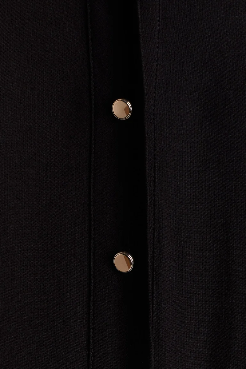 H&M Tie-belt viscose shirt dress