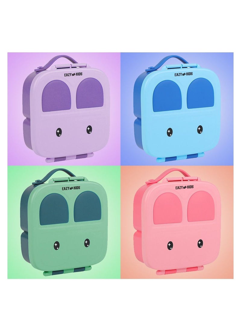 Eazy Kids - Bento Lunch Box With Insulated Lunch Bag Combo - Green - Image 1
