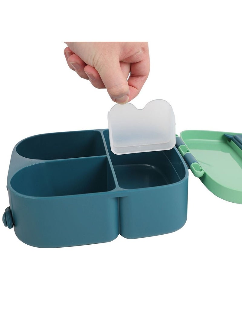 Eazy Kids - Bento Lunch Box With Insulated Lunch Bag Combo - Green - Image 1