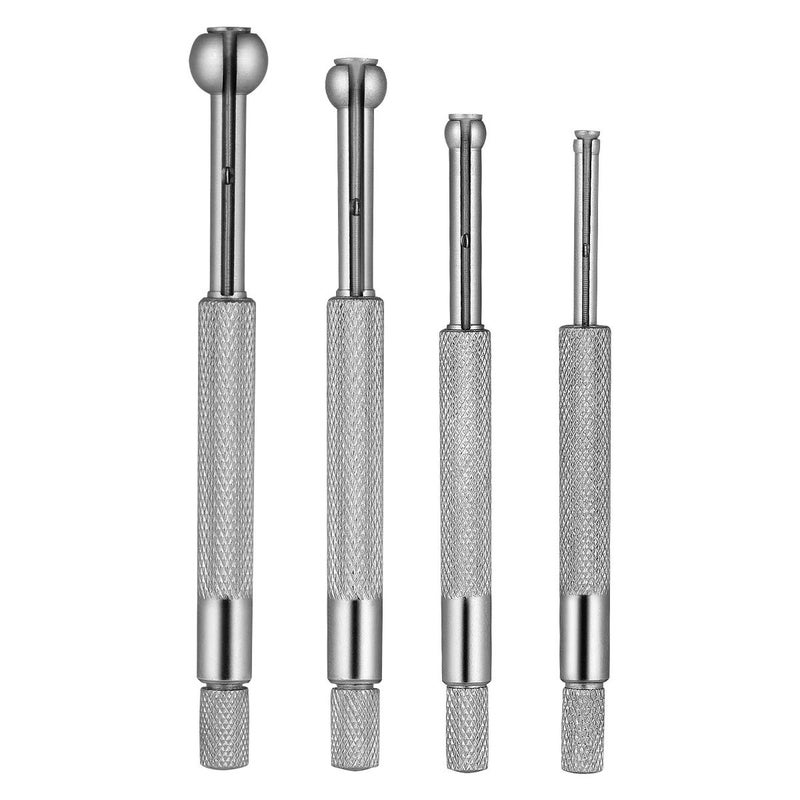 UKCOCO 4pcs Small Hole Gauge Set Telescoping Full Round Spherical Shaped Hardened Bore Gauge - Image 1