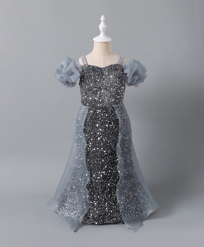 مارك وميا فستان حفلات مزين من مارك وميا - فضيرمادي