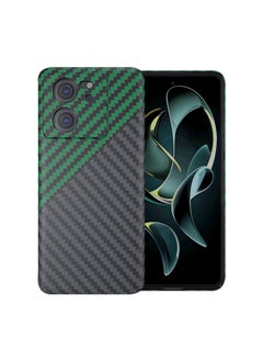 Generic Super Slim Case for Xiaomi 13T/13T Pro With Real Aramid Fiber Protective Cover Skin With Soft Touch Sturdy Durable Carbon Case With Snap-on Back Cover Wireless Charging Friendly  - Image 1