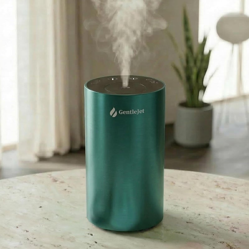ناشر الزيوت العطرية بدون ماء LiteMist - ناشر عطري من الألومنيوم، قابل لإعادة الشحن عبر USB-C للاستخدا�� في المنزل والسيارة والمكتب، تشغيل هادئ، سعة الزجاجة 0.35 أونصة/0.7 أونصة - Image 1