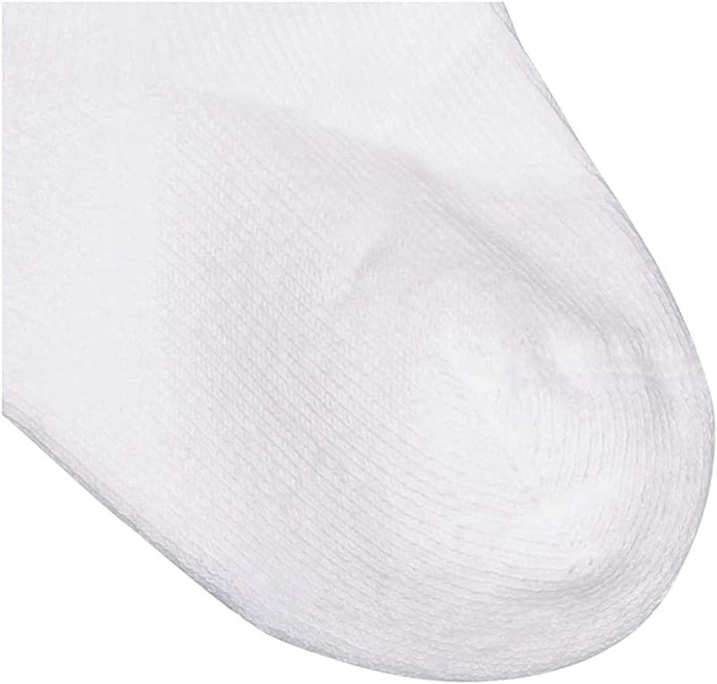 Jefferies Socks Little Girls' Seamless Sport Low Cut Half Cushion Socks (Pack of 6), White,6-7.5 Sock Size /6-11 Shoe Size - Image 2