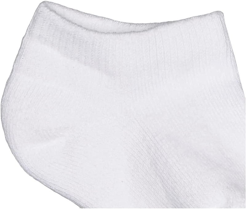 Jefferies Socks Little Girls' Seamless Sport Low Cut Half Cushion Socks (Pack of 6), White,6-7.5 Sock Size /6-11 Shoe Size - Image 3