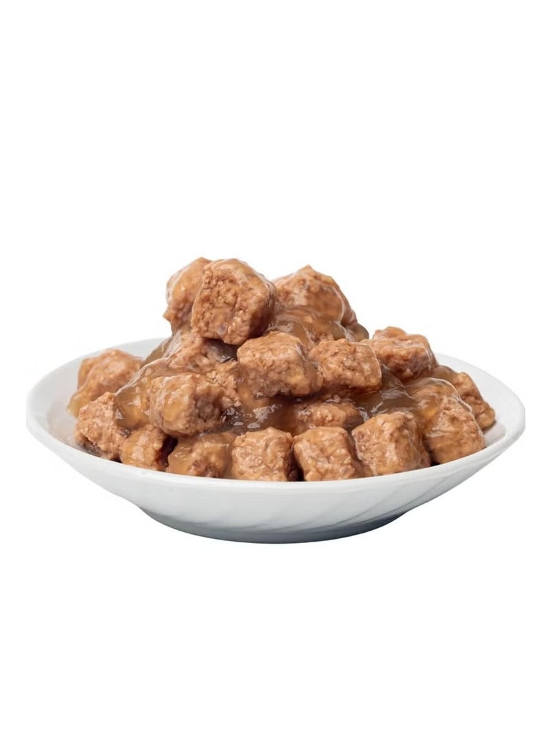 LOQMA Chunks of Salmon and Shrimp in Gravy for Adult Cats, 12 x 400g - Image 3