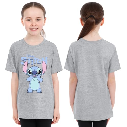 Disney Stitch T Shirts for Girls Teens Short Sleeve Shirt Crew Neck Pack of 2 Soft Breathable T-Shirts Gifts for Girls (7-8 Years, Purple/Blue, 2) - Image 3