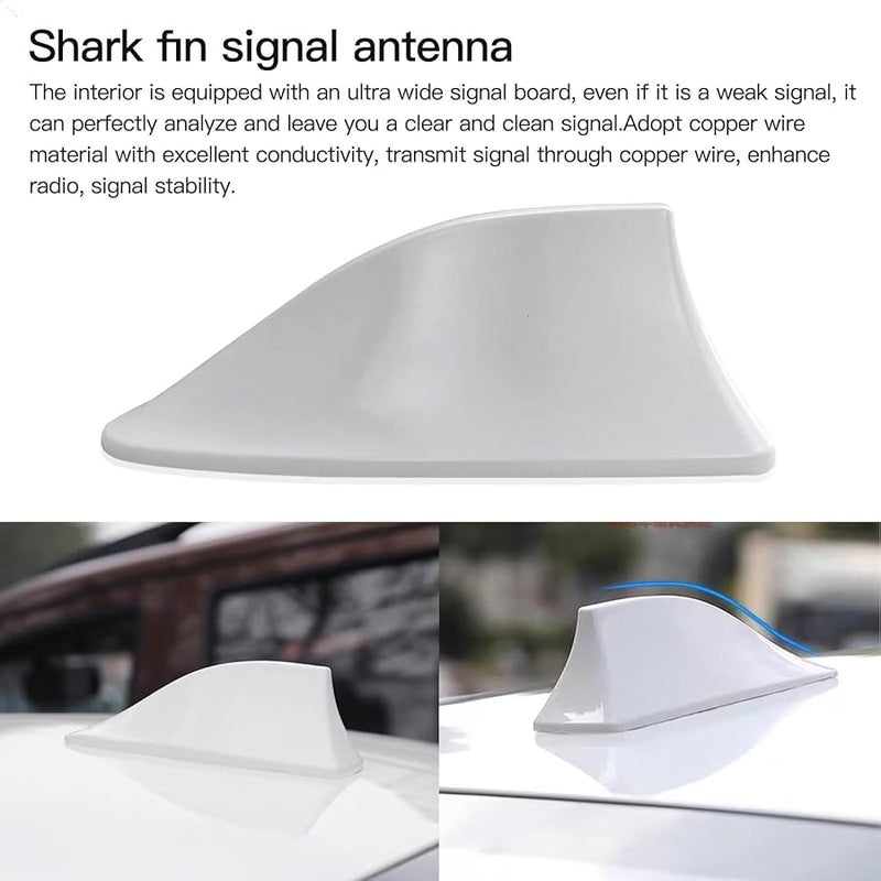 White Shark Fin Roof Antenna Cover For Hyundai Elantra 2016 Sedan 4 Door 1 8L - Image 5