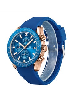 KENNETH SCOTT Kenneth Scott K23148-RSNN Men Chrono & Multi Function Display Watch & Silicone Strap Navy Blue  - Image 2