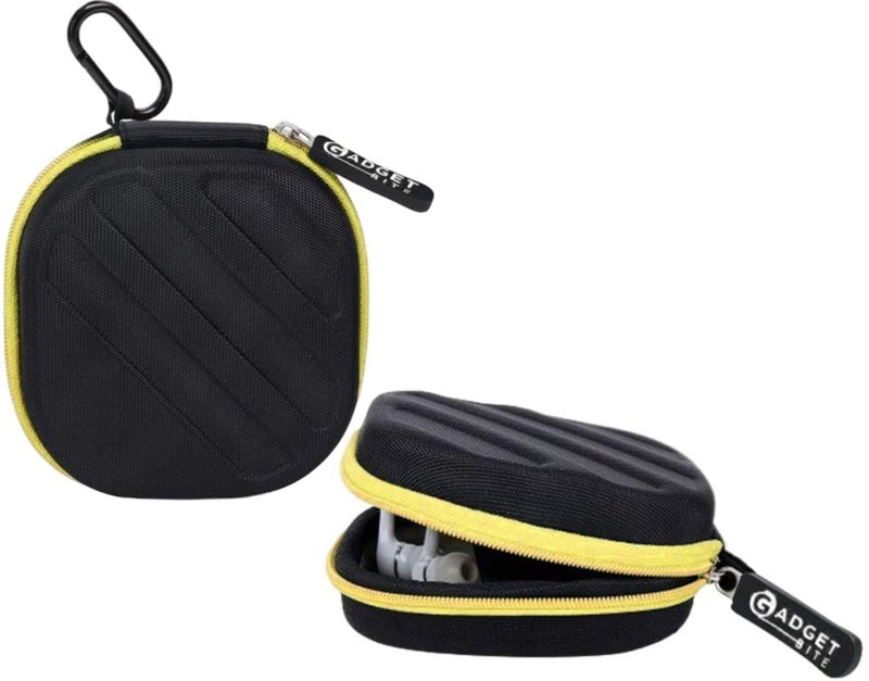 GadgetBite Earphone Carrying EVA Case for Earphones, Headset, Pen Drives, SD Cards - (Carry case only) (Yellow) - Image 1