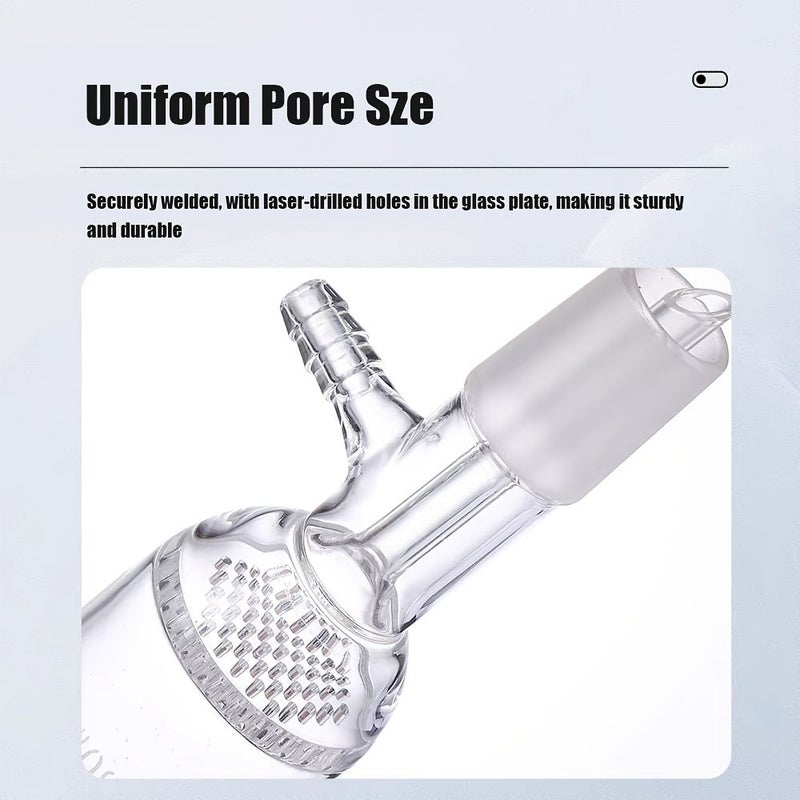 Cxenog Porous Glass Plate Buchner Funnel 5.07oz Laboratory Filtration Apparatus - Image 2