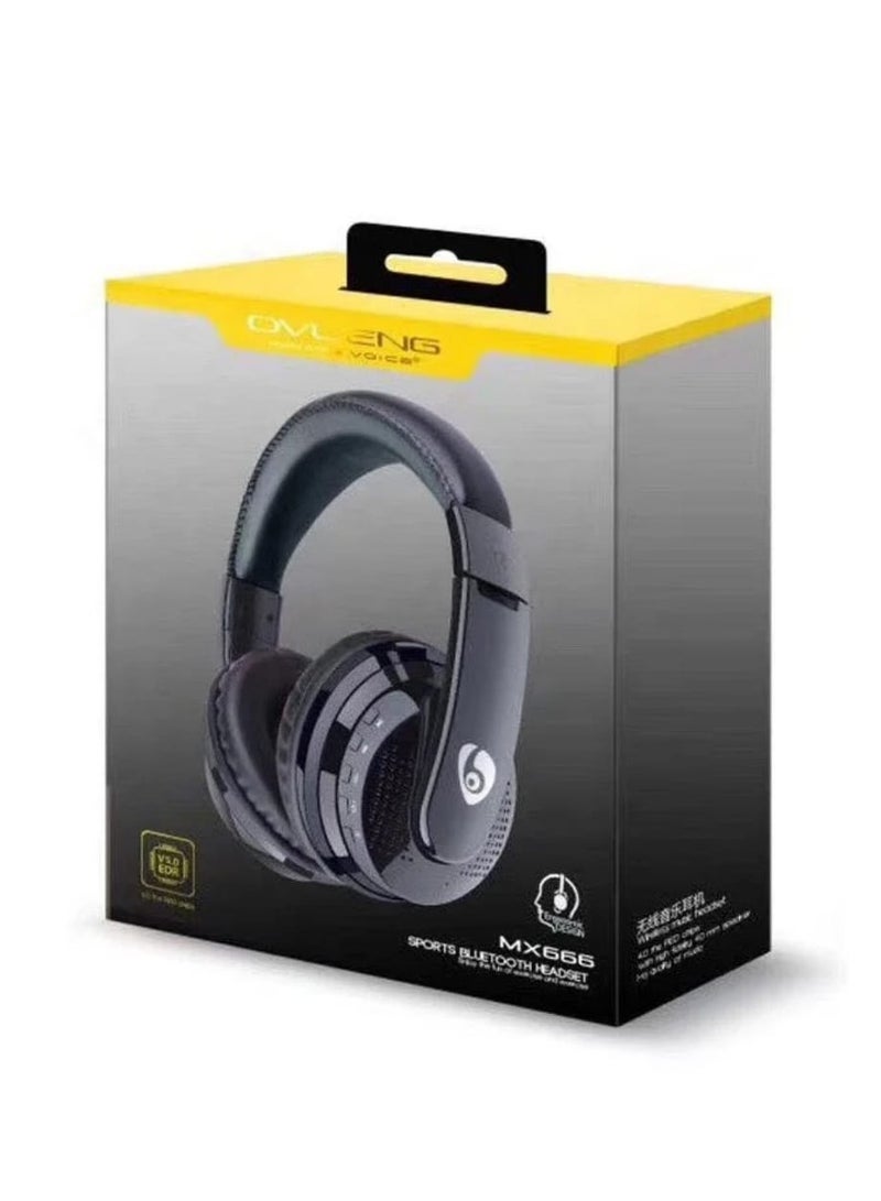 OVLENG MX666 Wireless Bluetooth Stereo Headphone Gaming Bluetooth 5.3 with Mic 3.5mm AUX for Smart Phones PC Laptop Desktop - Image 5