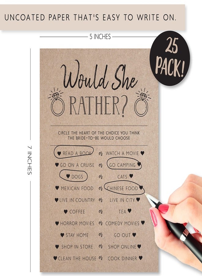 Your Main Event Prints Wedding Bridal Shower Games, Fun Activities, Kraft Minimalist Style - Guest Quest, He Said She Said, What's in Your Phone and Would She Rather - Image 2