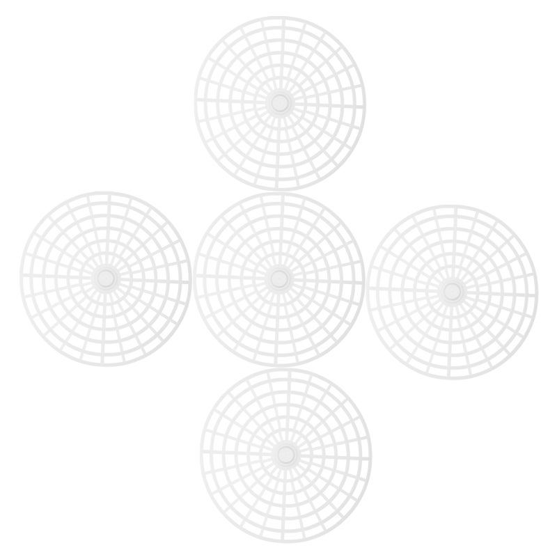 🍳 خمس قطع أوزان تخمير بلاستيكية بيضاء لضغط jar عطرية لتخمير الخضروات المنزلية - Image 4