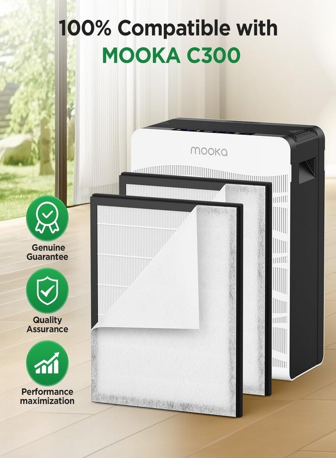 Mooka 4 Packs MOOKA Genuine Washable Filter Replacement for C300 - Image 5