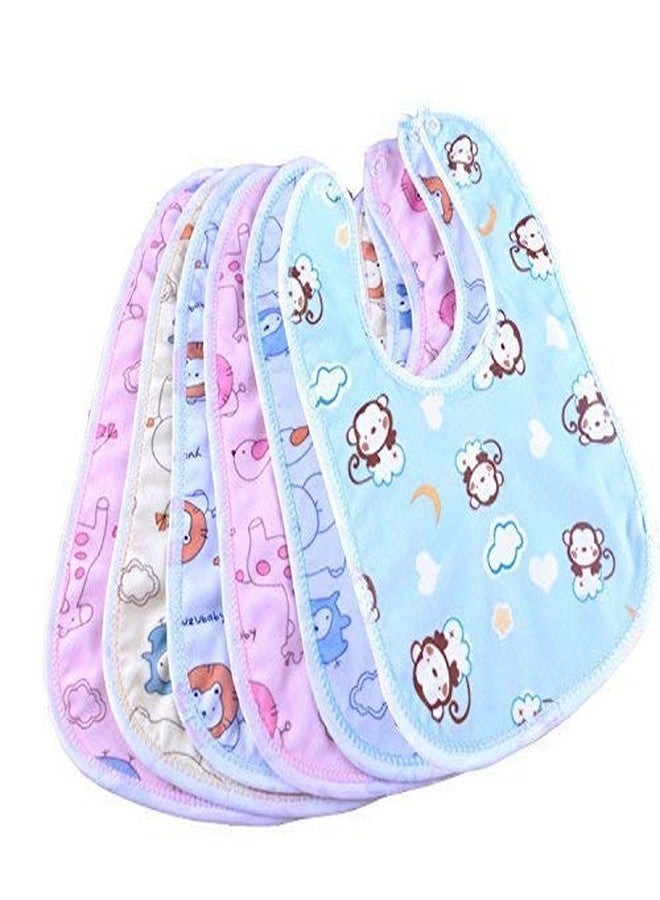 JOYFILLS Premium Waterproof Printed Feeding Bibs for Toddlers |Quick Dry, Washable |Full coverage bibs| Cute Printed Meal Time Bib Set for Baby Boys & Girls. (Assorted Print,pack of 6) - Image 4