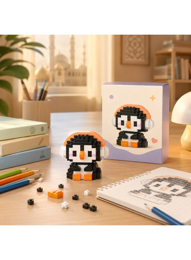 1 Set 148 Pcs Penguin Shaped Micro Building Blocks, DIY Educational Assembly Toy With Fixed Dimensions, For Hands-on Ability Training Of Children Aged 6 And Above - Image 3