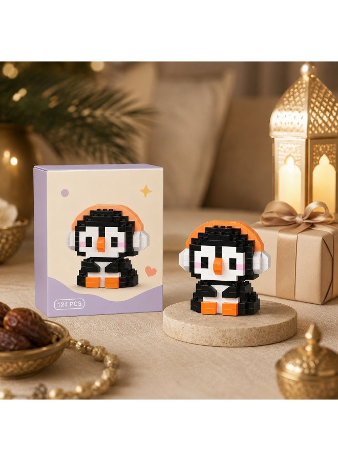 1 Set 148 Pcs Penguin Shaped Micro Building Blocks, DIY Educational Assembly Toy With Fixed Dimensions, For Hands-on Ability Training Of Children Aged 6 And Above - Image 5
