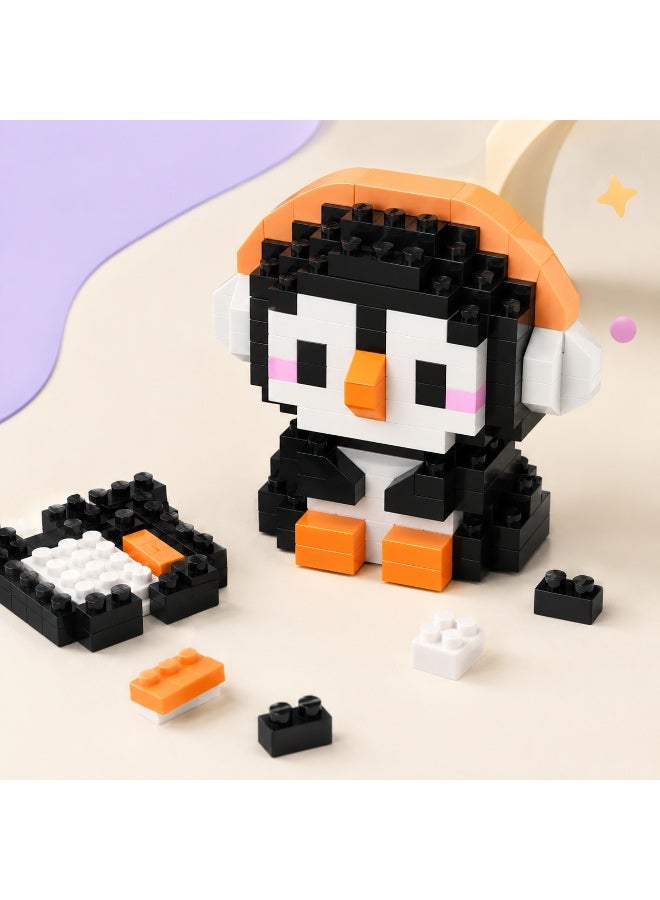 1 Set 148 Pcs Penguin Shaped Micro Building Blocks, DIY Educational Assembly Toy With Fixed Dimensions, For Hands-on Ability Training Of Children Aged 6 And Above - Image 4