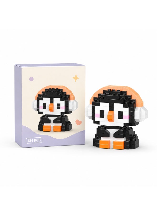 1 Set 148 Pcs Penguin Shaped Micro Building Blocks, DIY Educational Assembly Toy With Fixed Dimensions, For Hands-on Ability Training Of Children Aged 6 And Above - Image 1