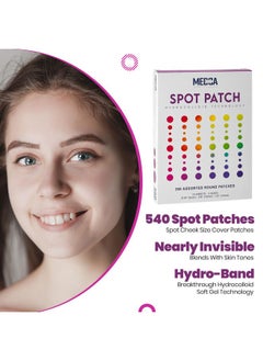 MEDca Acne Patches For Face Hydrocolloid Bandages (360 Count) Pimple Patch In 3 Universal Sizes Acne Spot Treatment Care For Face & Skin Spot Patch Conceals Zits Acne Reduces Pimples And Blackheads  - Image 4