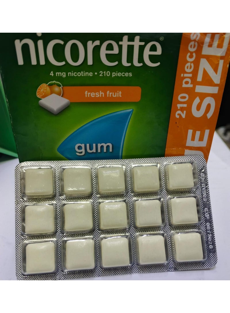 nicorette Fresh Fruit, 4mg, 210 Pieces Value Size - Image 5