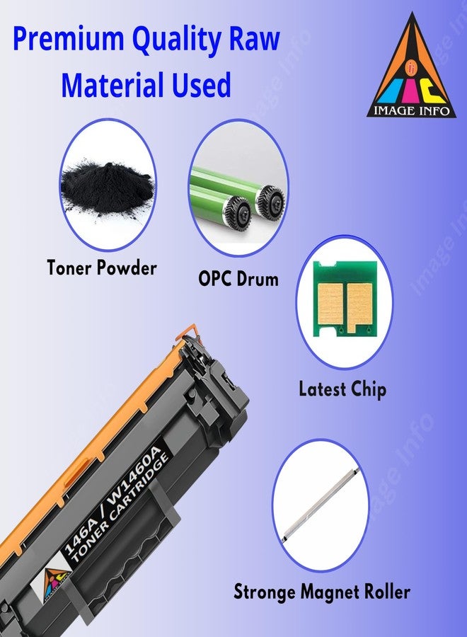IIC IMAGE INFO ImageInfo 146A Toner Cartridge Suitable for HP 146A W1460A Toner Cartridges Work for HP Laserjet Pro MFP 3104fdw 3104fdn 3004dw 3003dn Printers - Image 4